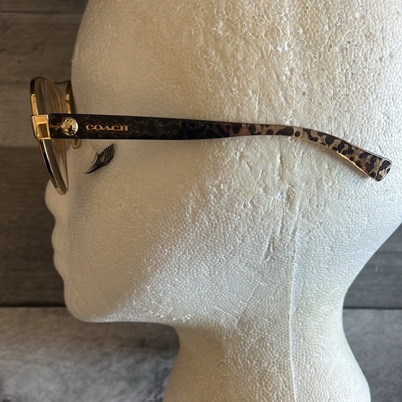 🆕 listing! Gold aviators with animal print arms by Coach - Picture 3 of 8
